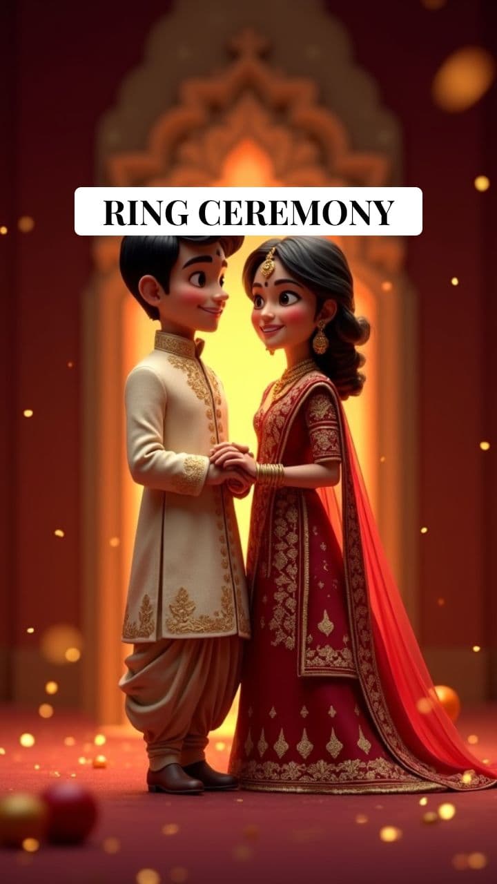 Royal Indian Ring Ceremony Invitation