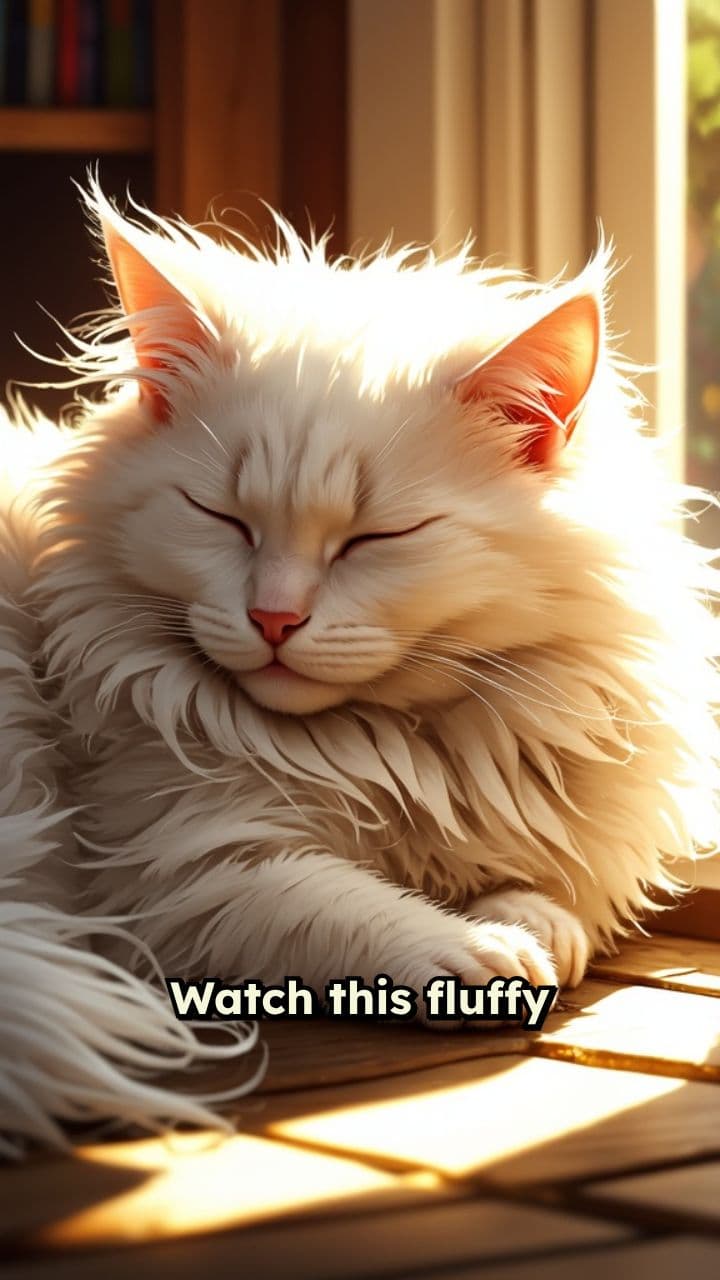 Golden Hour Bliss: A Sleeping Cat