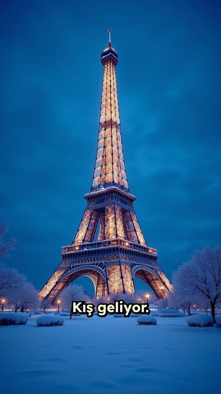 Eyfel Kulesi'nin Mevsimsel Dönüşümü