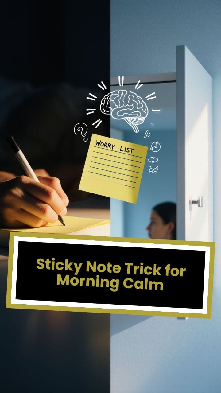 Sticky Note Trick for Morning Calm