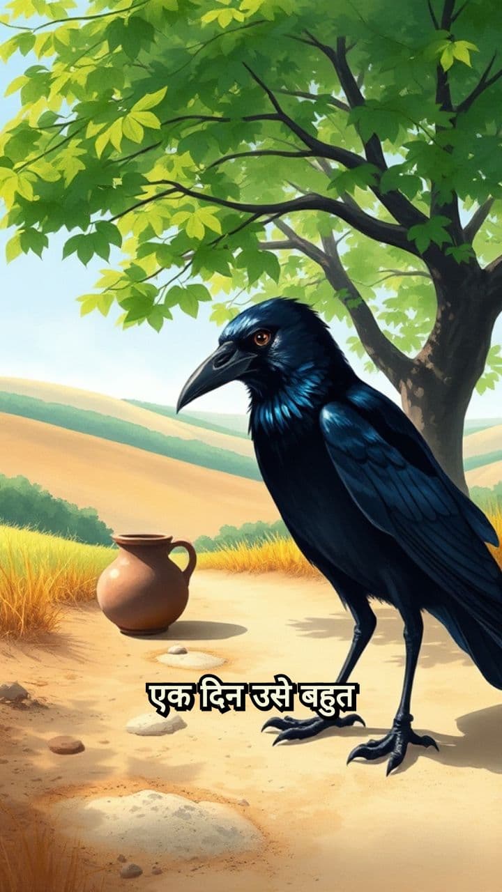 प्यासे कौए की कहानी