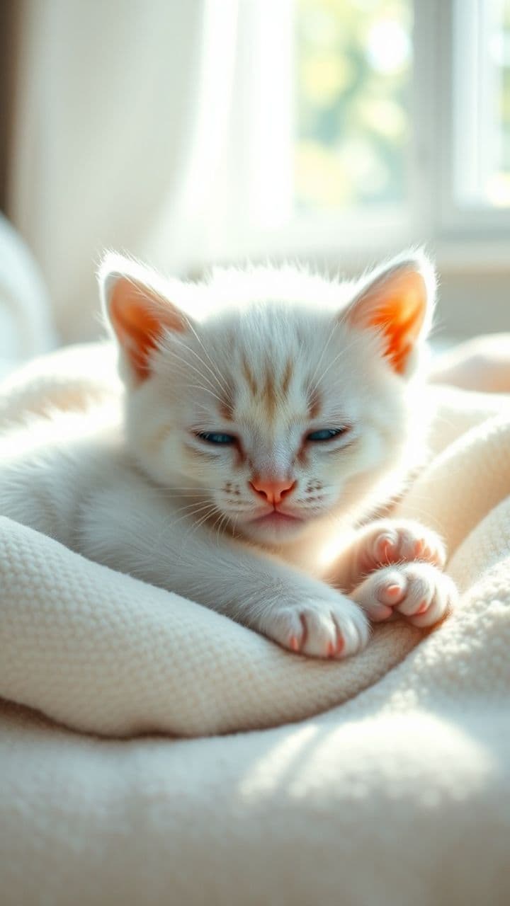 A Kitten's Morning Routine