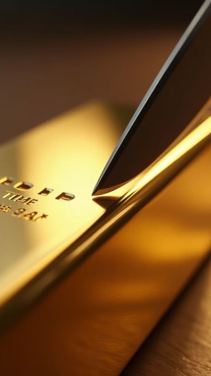 Slicing Gold and Silver Bars ASMR