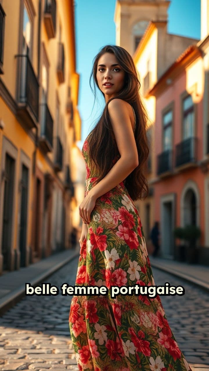 Femme portugaise séduisante