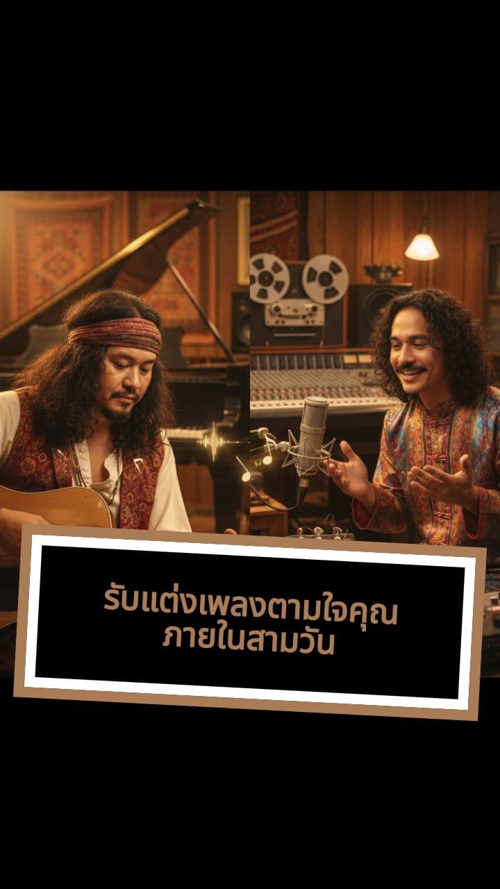 รับแต่งเพลงตามใจคุณ ภายในสามวัน