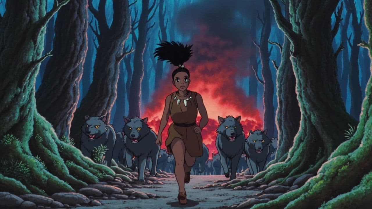 La fille et la meute de loups