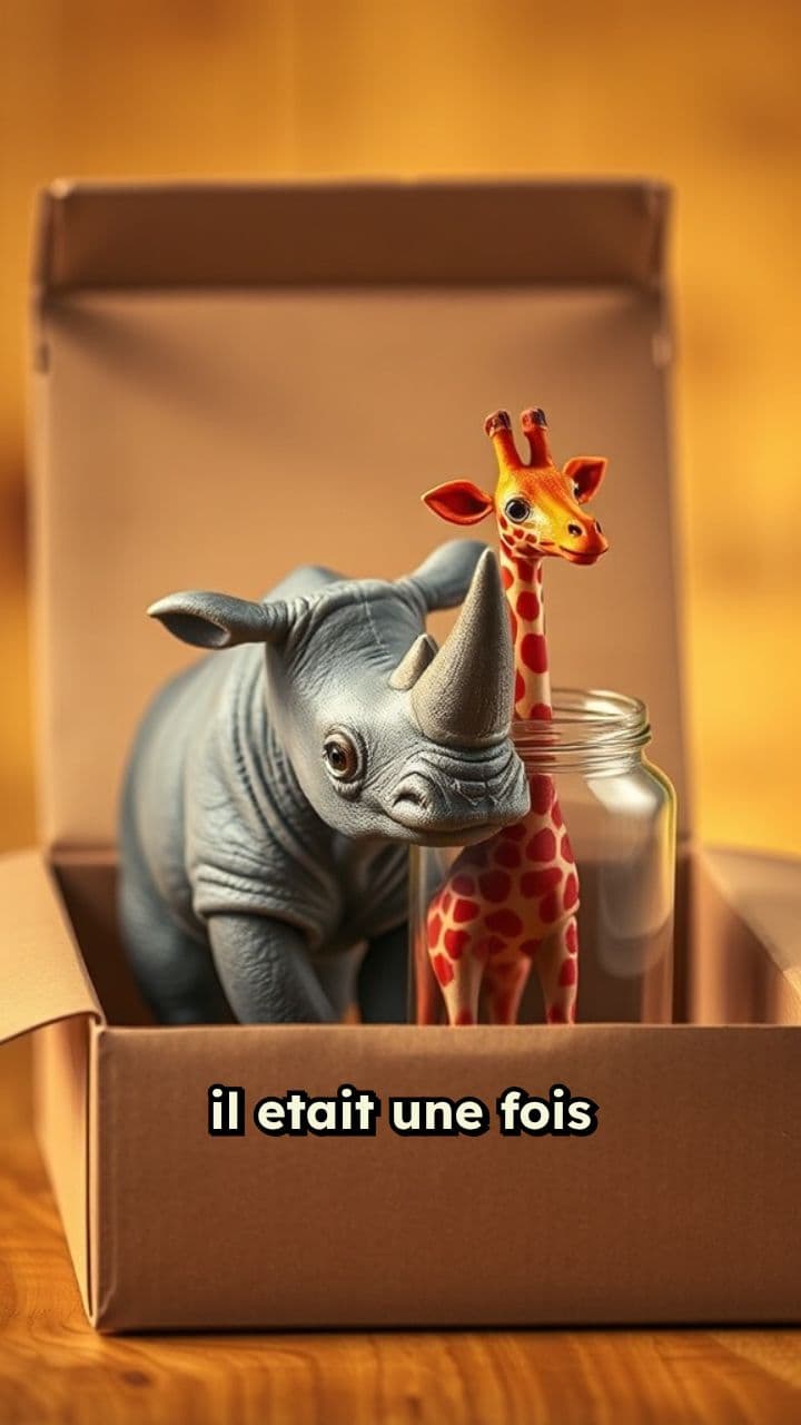 Le rhinocéros et la girafe étrange