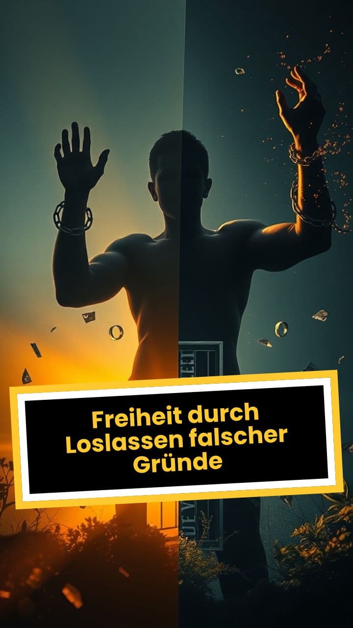 Freiheit durch Loslassen falscher Gründe