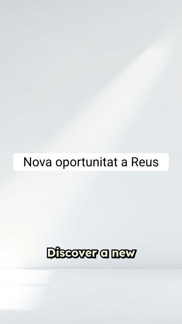 Nova oportunitat a Reus - Real Estate Promotion