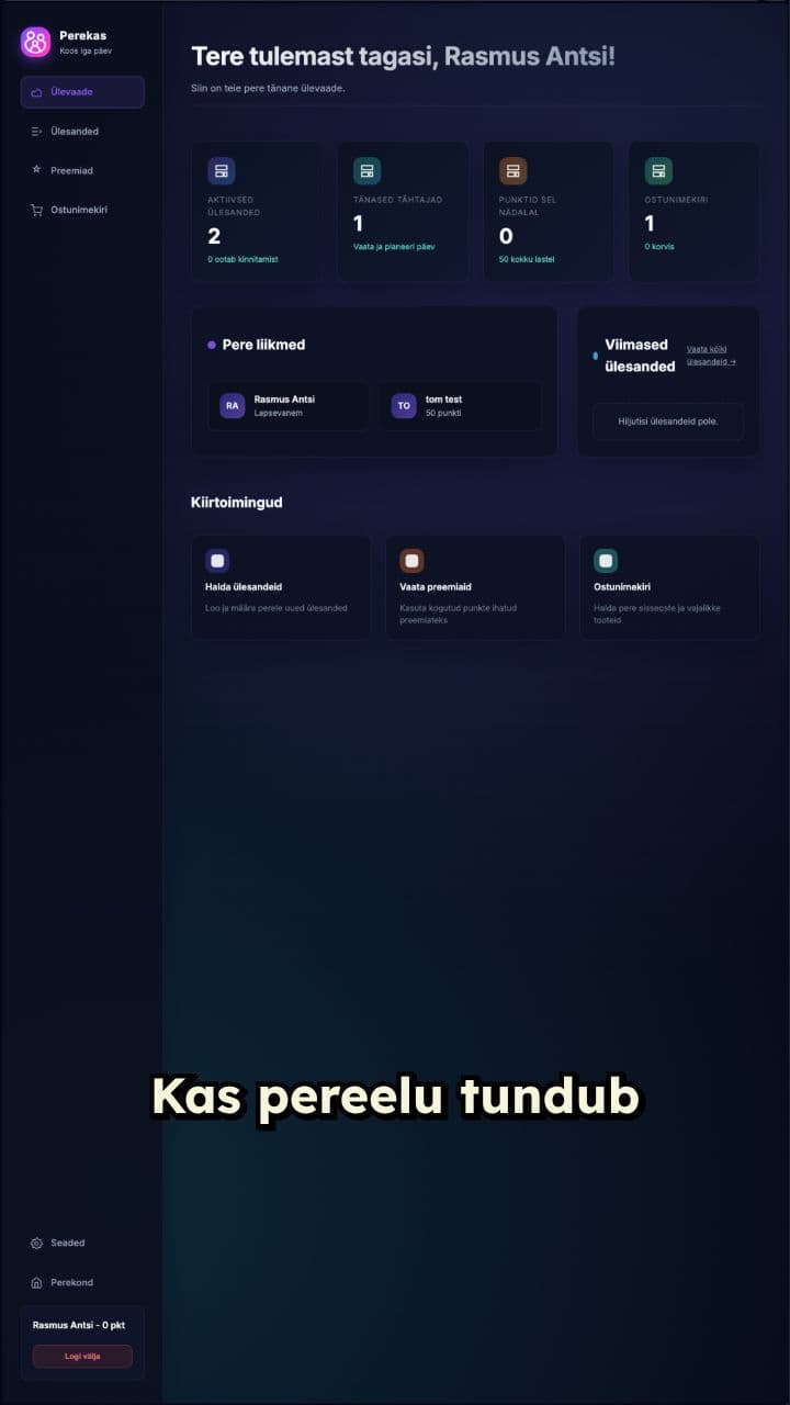 Muuda pereelu lihtsamaks Perekas!