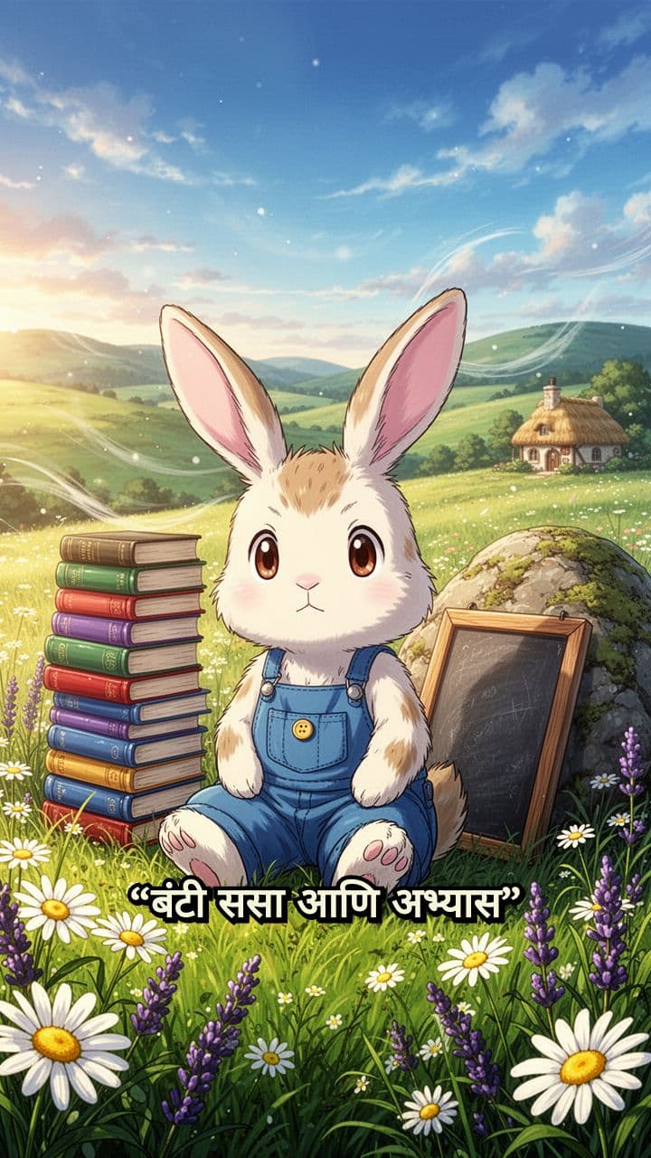 बंटी ससा आणि अभ्यास