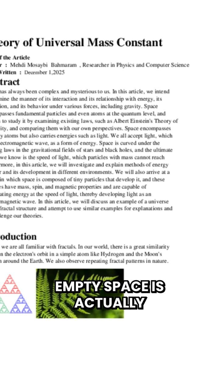 Is Space Really Full of Particles?