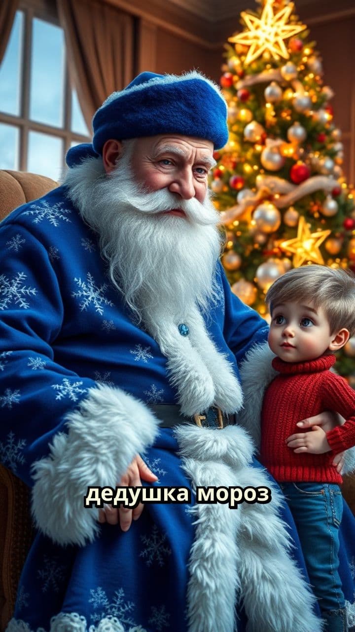 Дедушка Мороз поздравляет Тамика с Новым годом