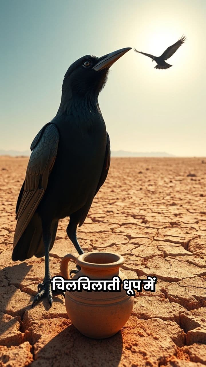 प्यास बुझाने वाला कौआ