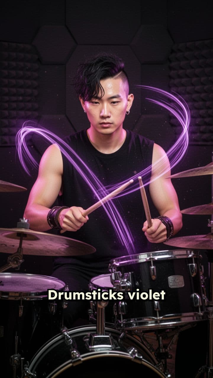 Chemin aux traînées violettes