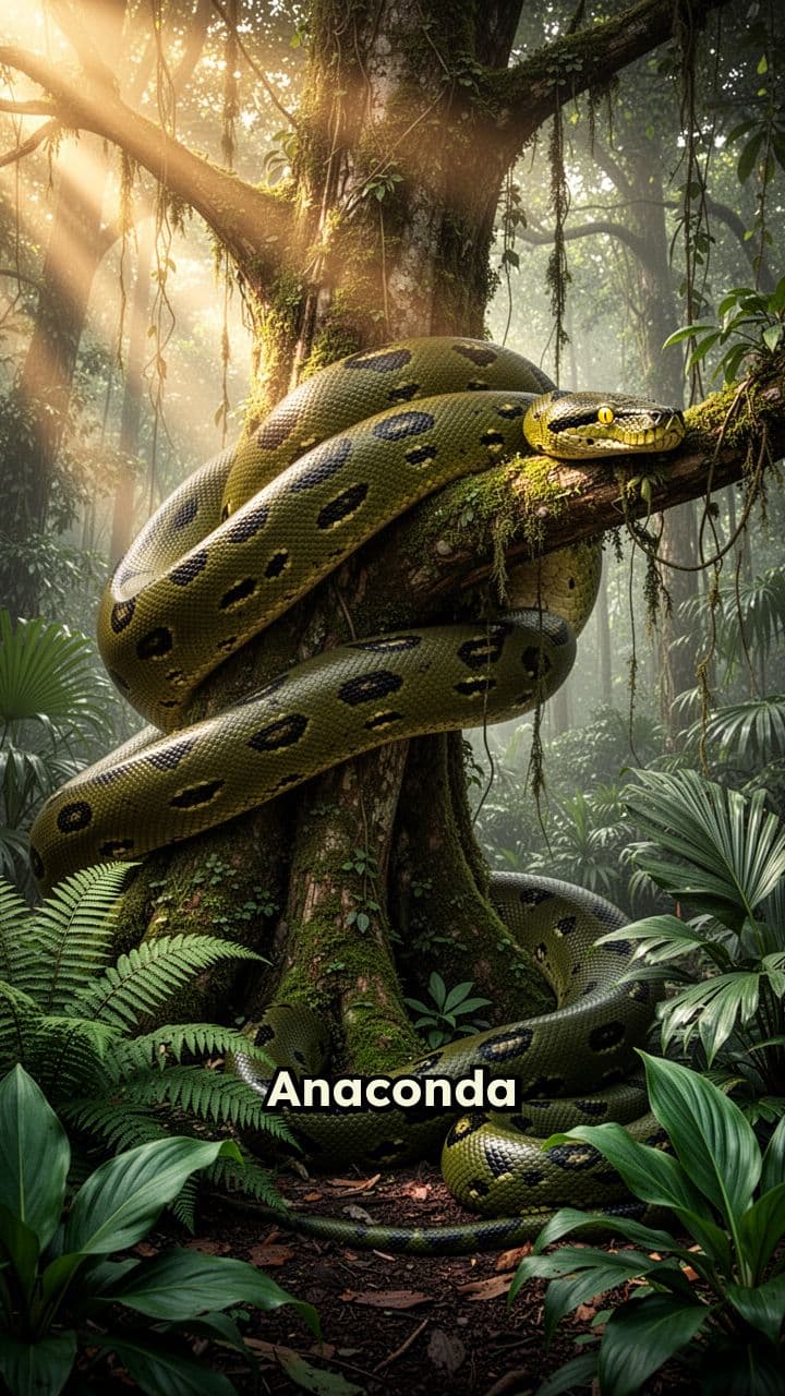 एनाकोंडा: अमेज़न का विशाल शिकारी