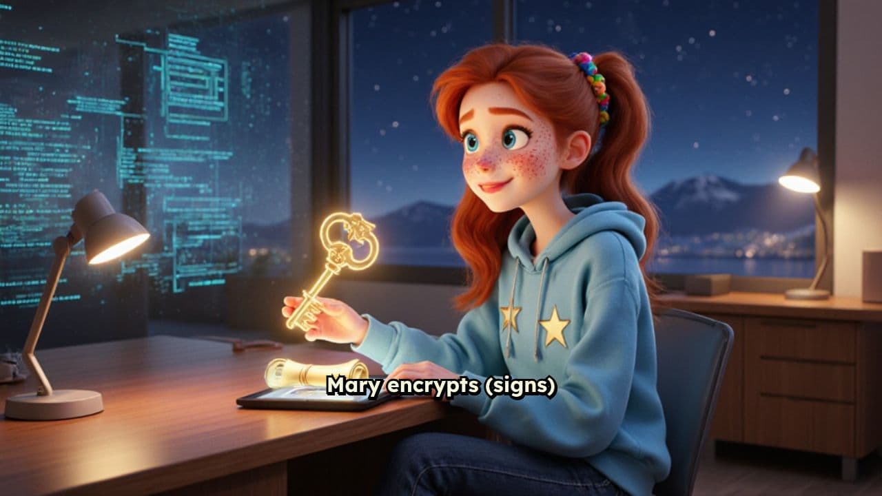 Mary's Message Encryption Process