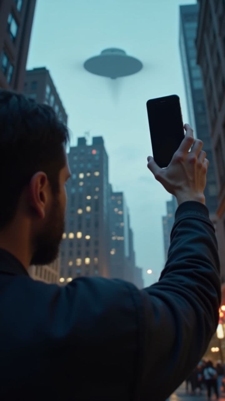 NYC UFO Sighting - Continuous Take