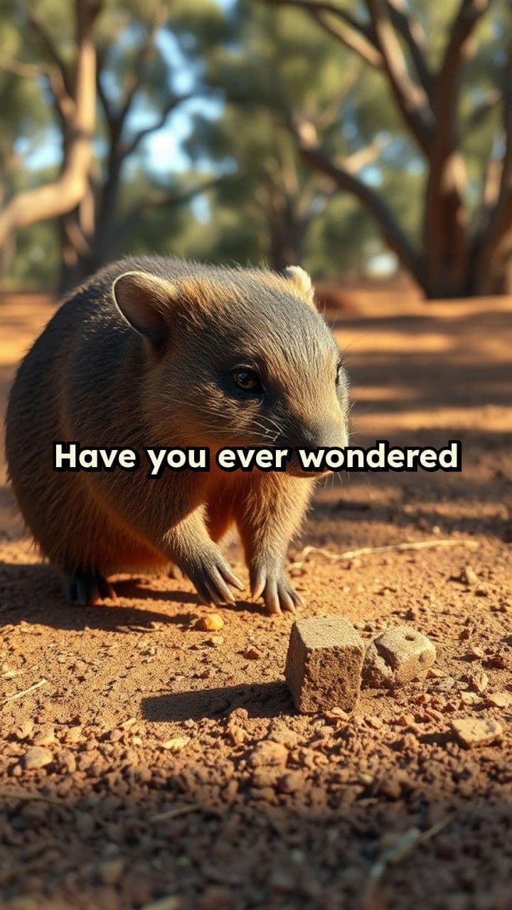 Wombats and Their Cube-Shaped Poop