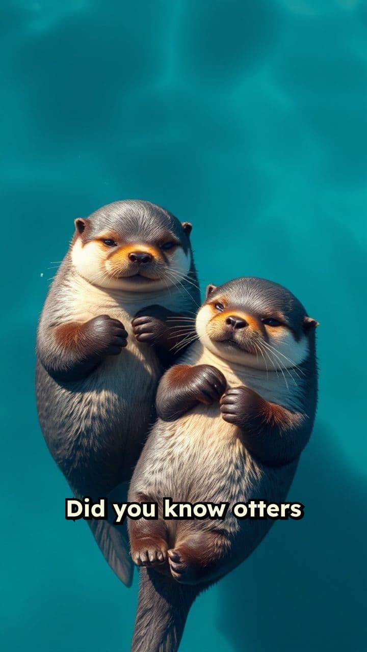 Otters: Nature's Heartwarming Hand Holders