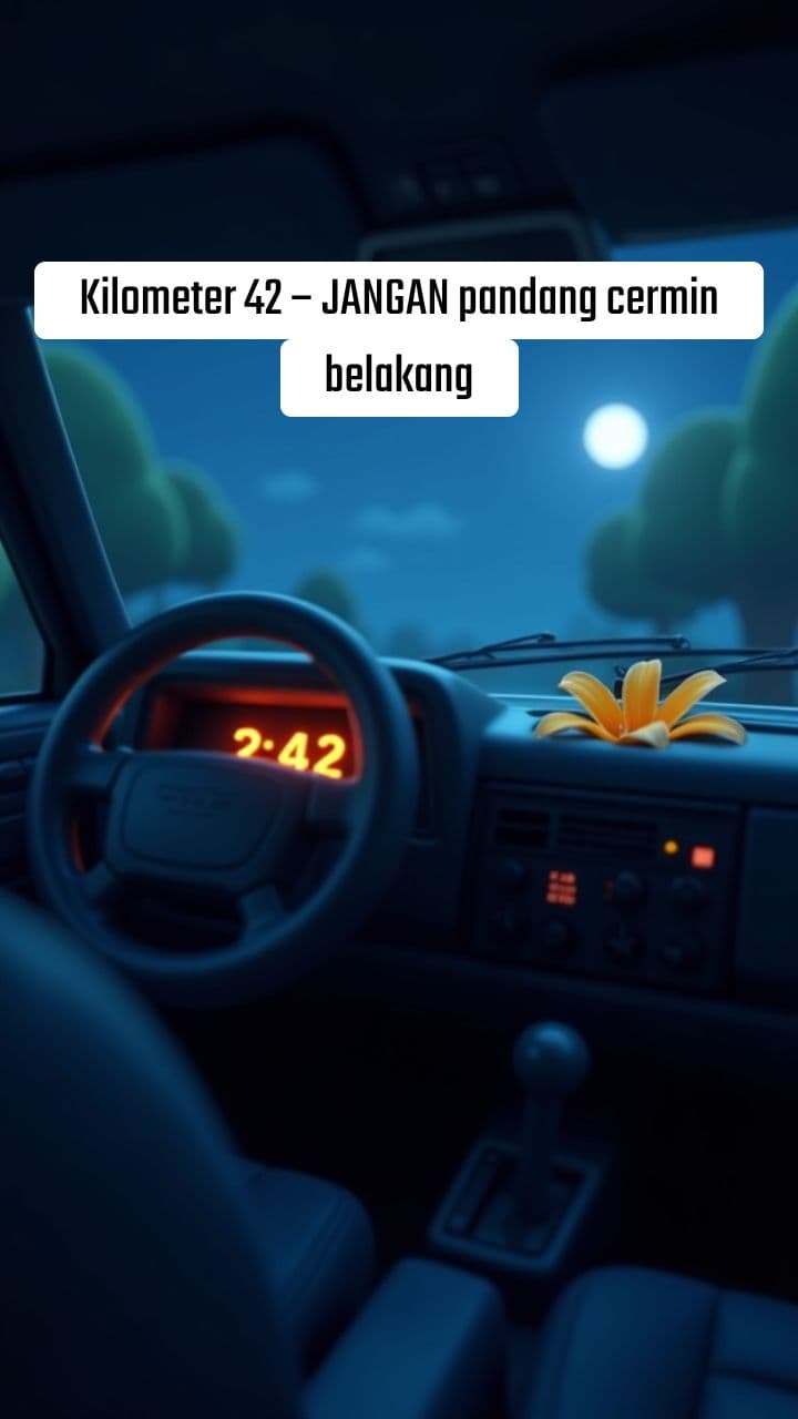 Kilometer 42 – JANGAN pandang cermin belakang