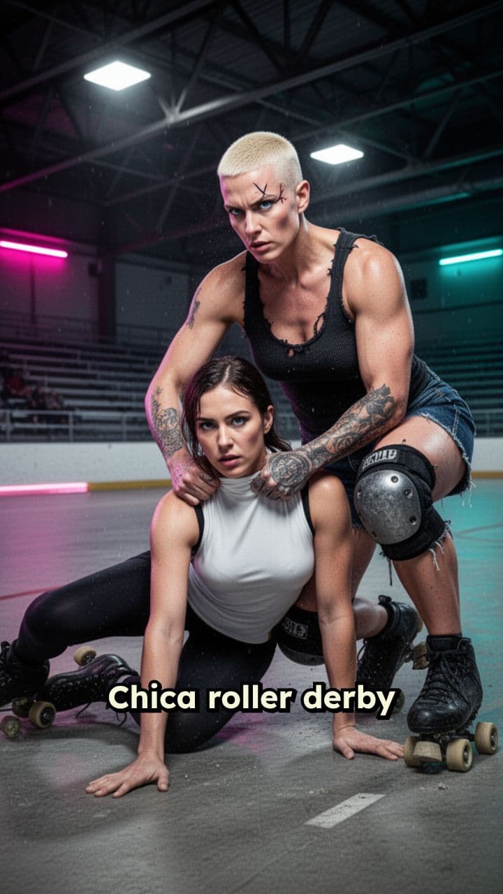 Paliza a chica roller derby rival