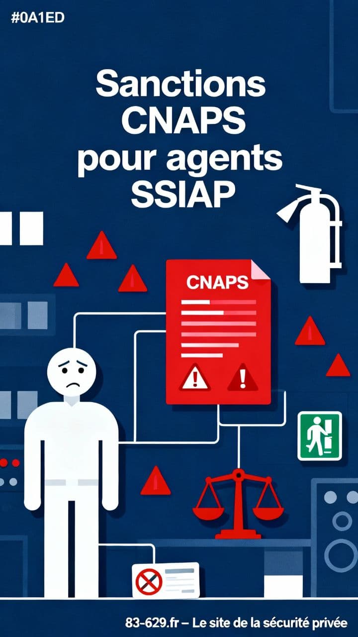 Sanctions CNAPS pour agents SSIAP