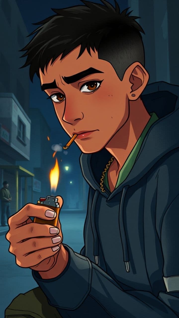 Fumando y enfrentando la muerte