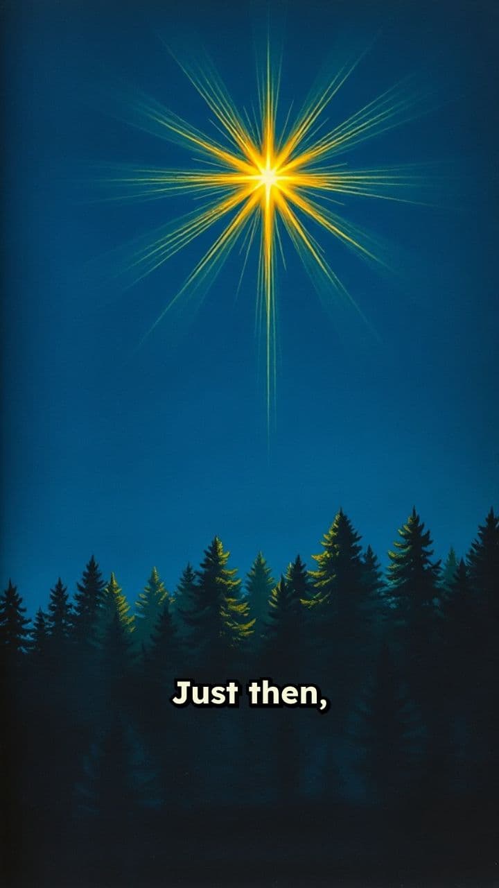 The First Christmas Tree's Magical Glow