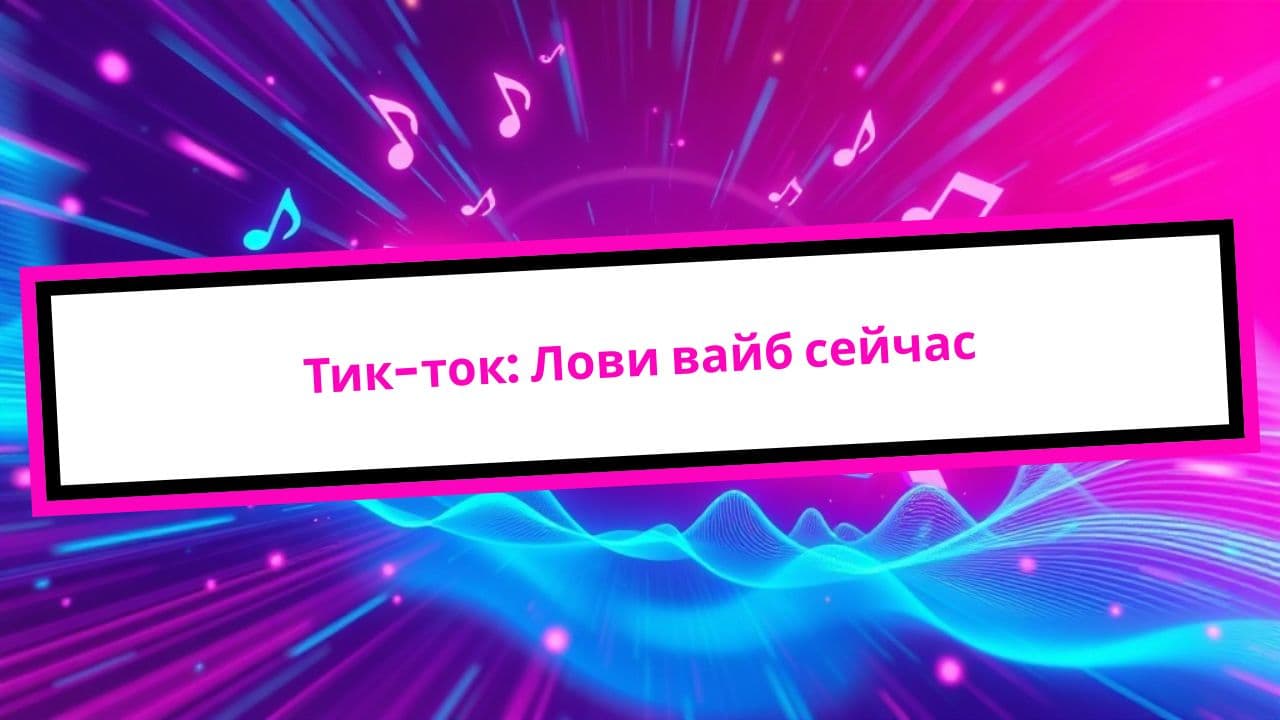 Тик-ток: Лови вайб сейчас