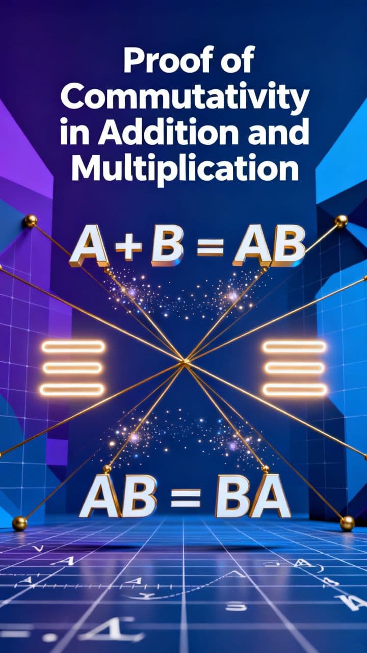 Proof of Commutativity in Addition and Multiplication