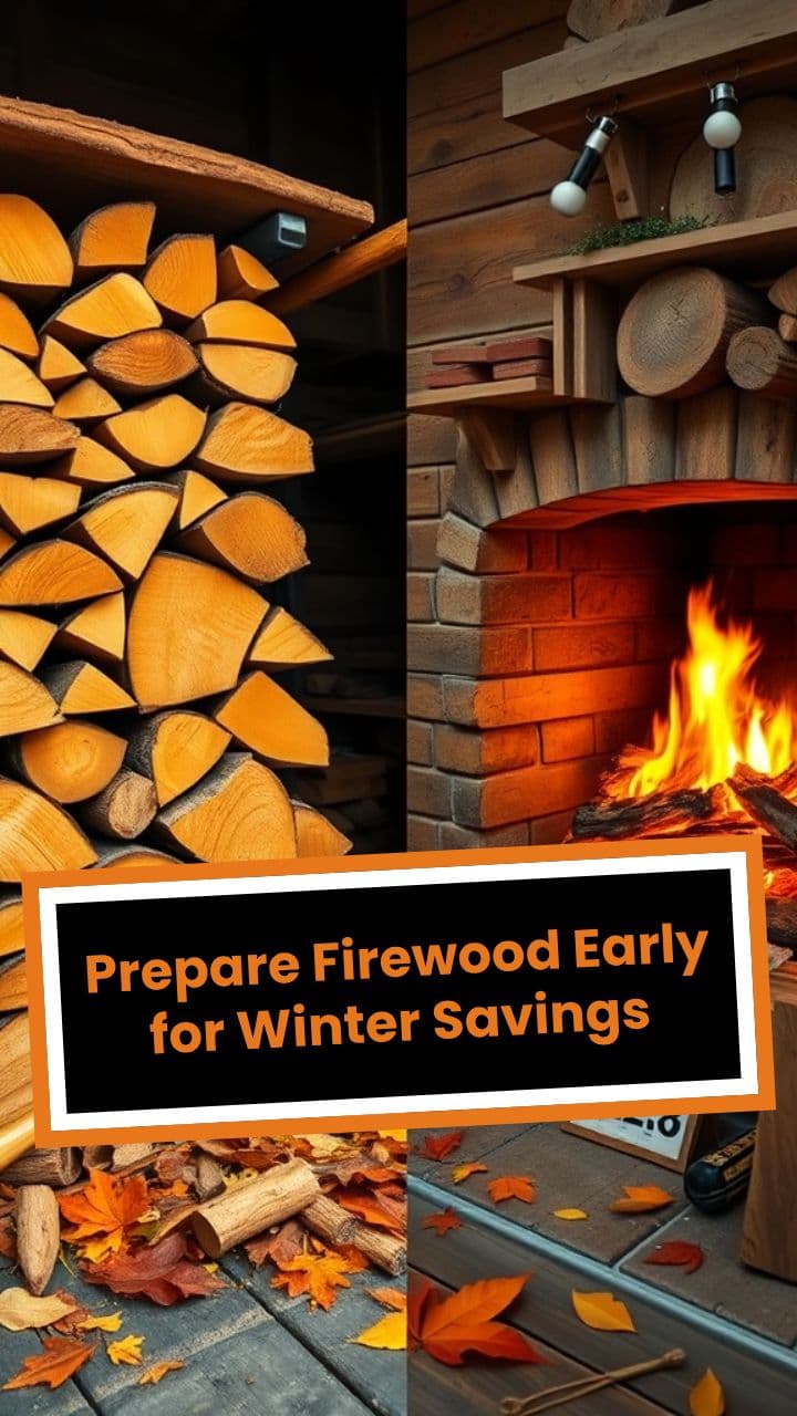 Prepare Firewood Early for Winter Savings