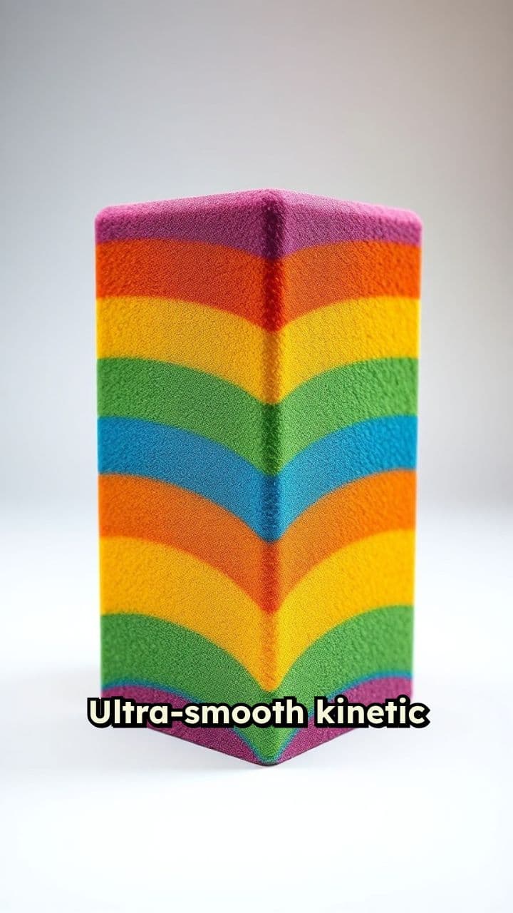 Kinetic Sand Cutting in Slow Motion