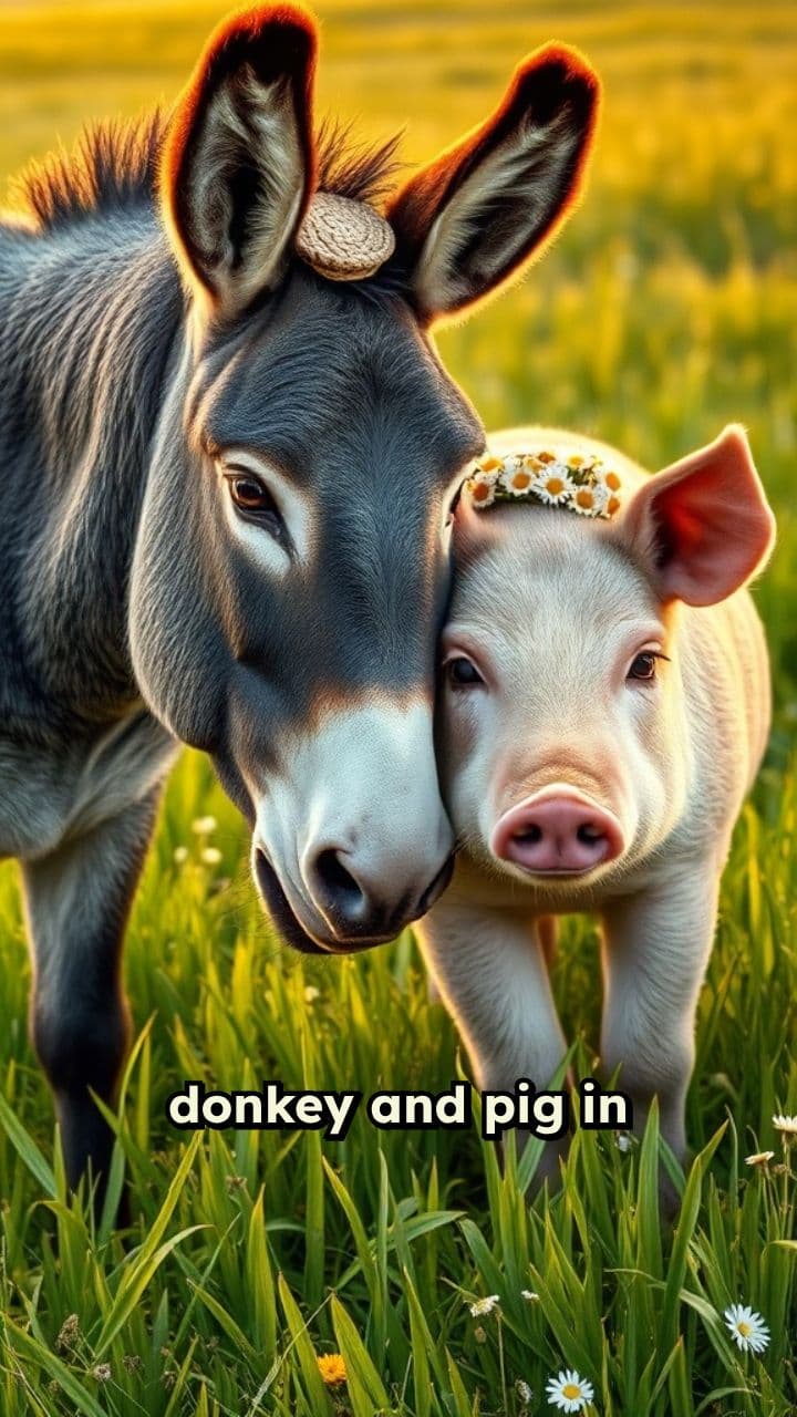 Donkey and Pig in Love