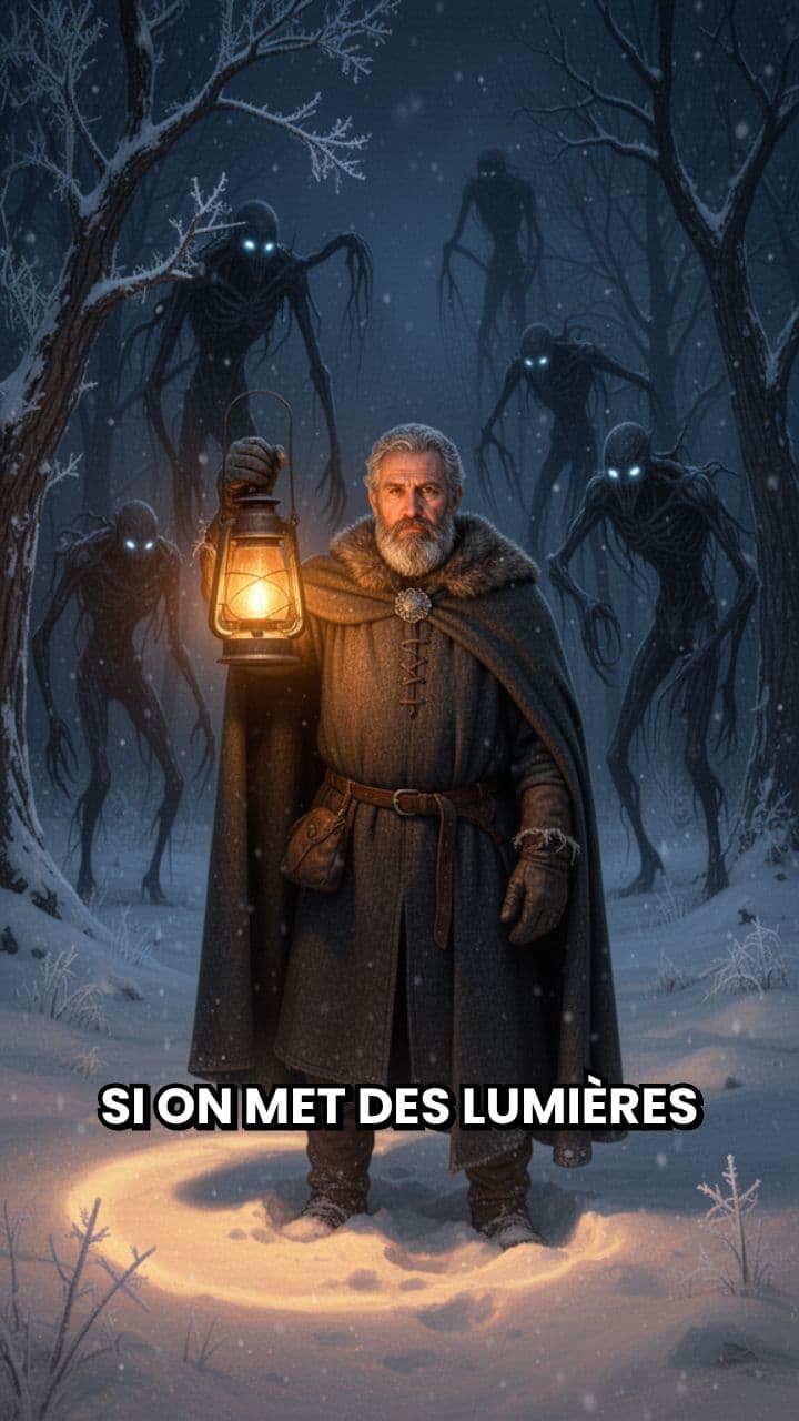 Les lumières de Noël contre les démons
