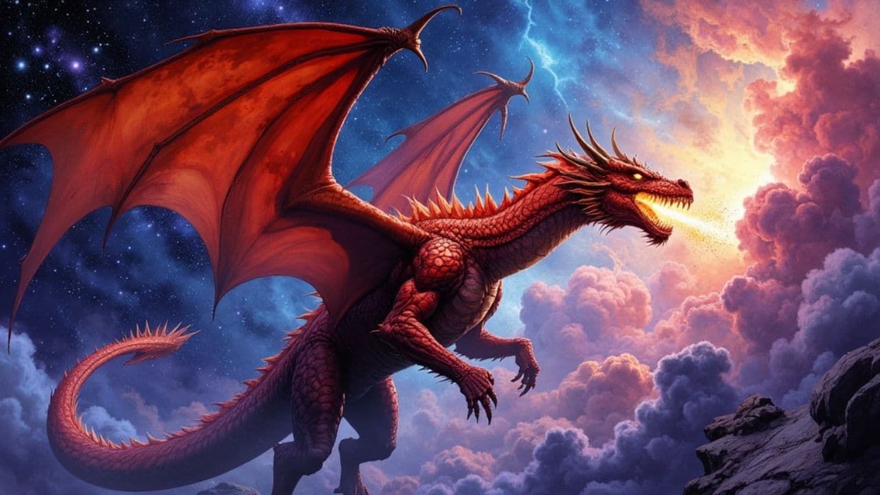 Dragon's Tail Against the Stars