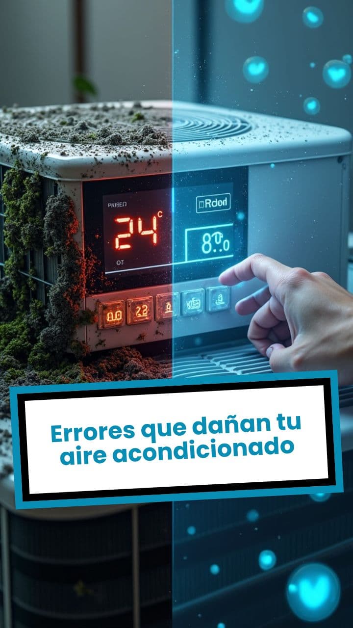 Errores que dañan tu aire acondicionado