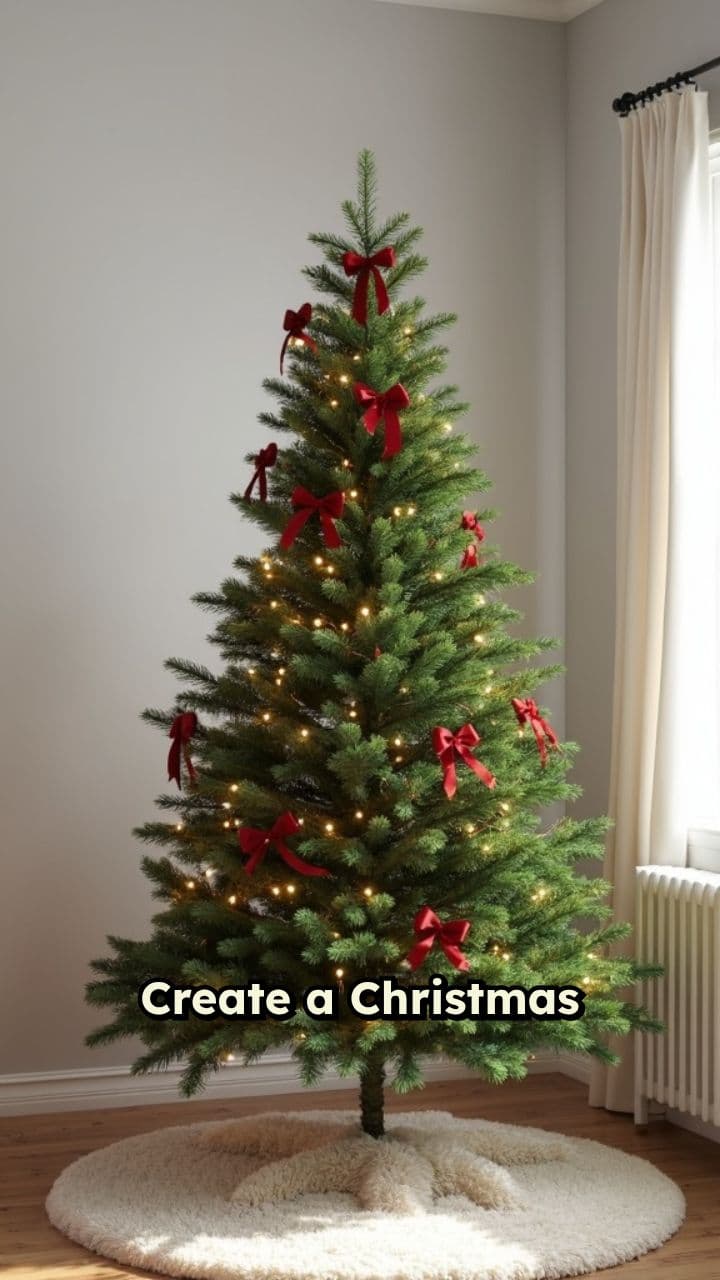 Cozy Minimalist Christmas Tree Scene