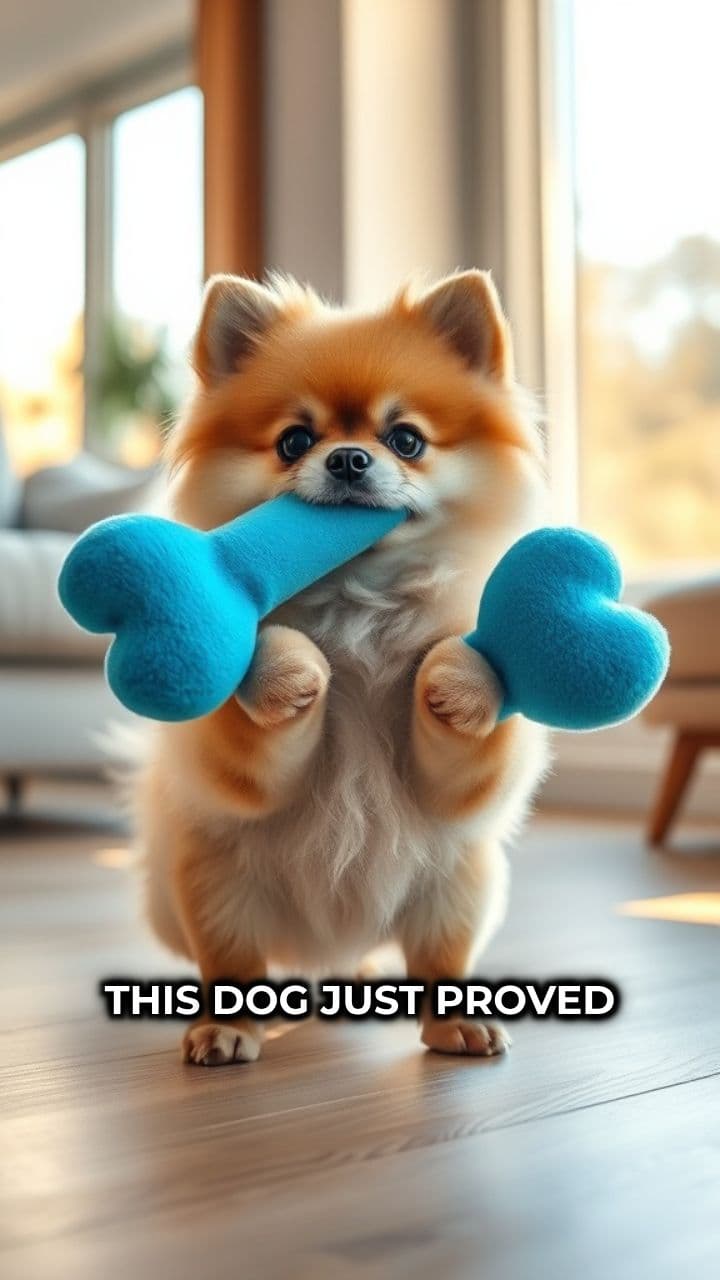 Tiny Dog, Giant Toy Victory
