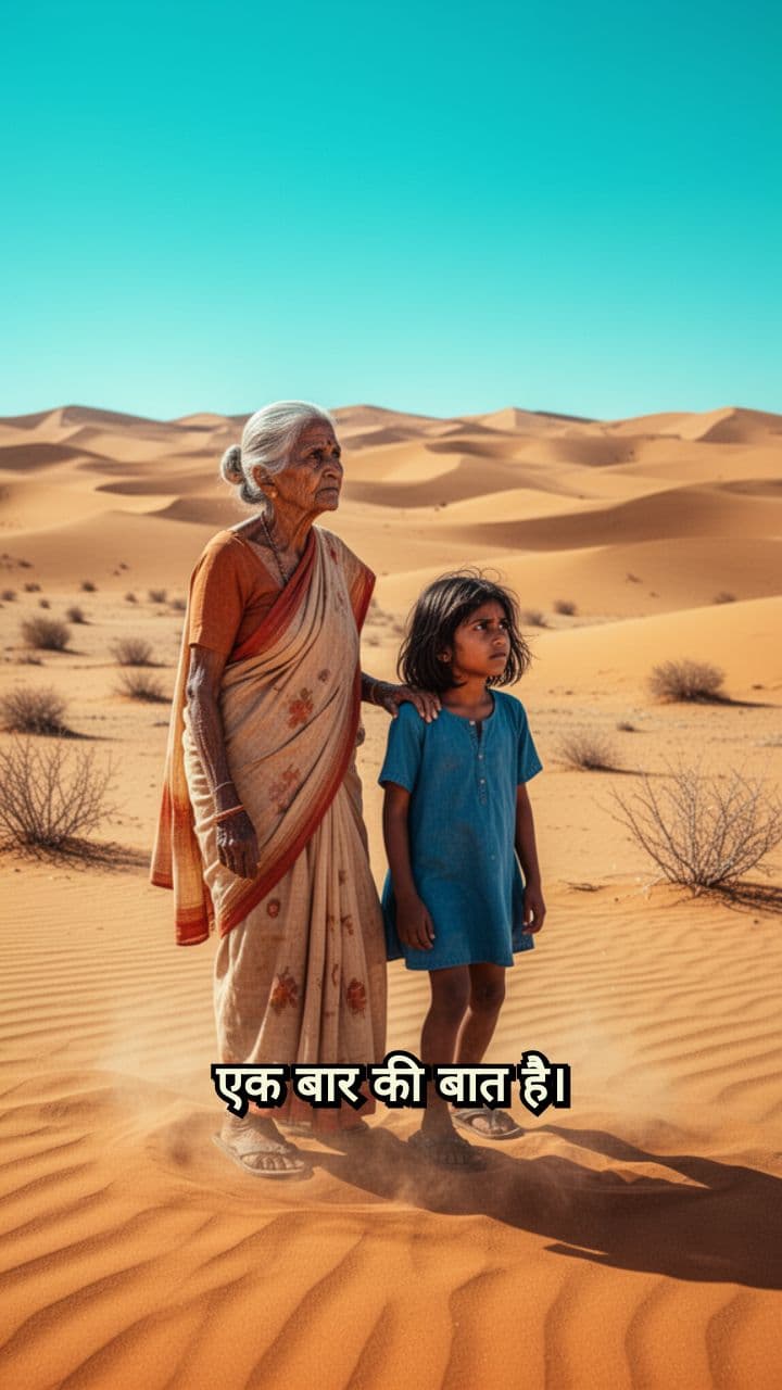 दादी और पोती की रेगिस्तान में बहादुरी