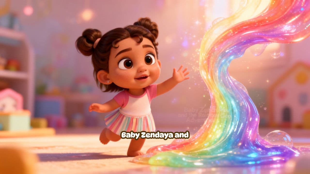 Rainbow Goo Adventure with Baby Zendaya