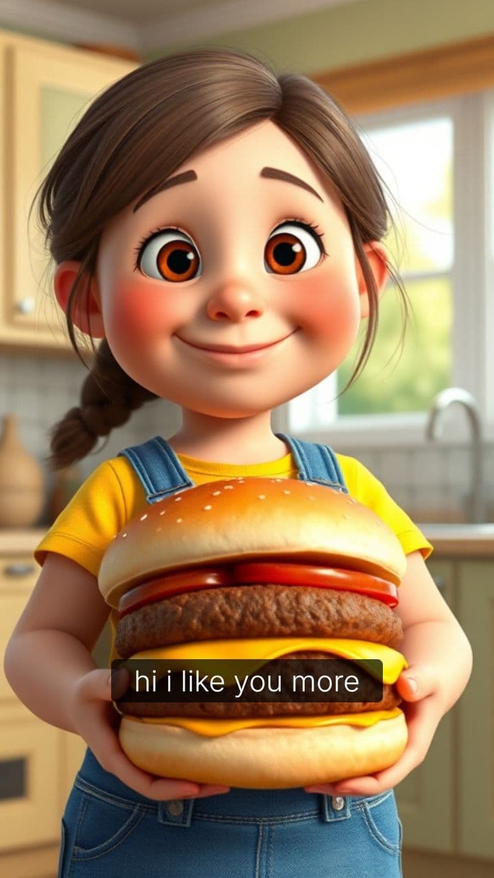 Ik hou meer van jou dan van hamburgers