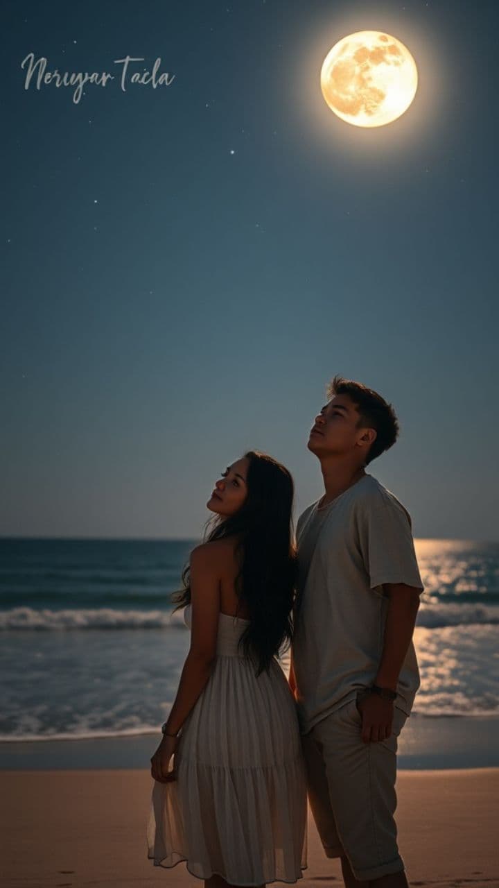 Noite Estrelada e Música na Areia