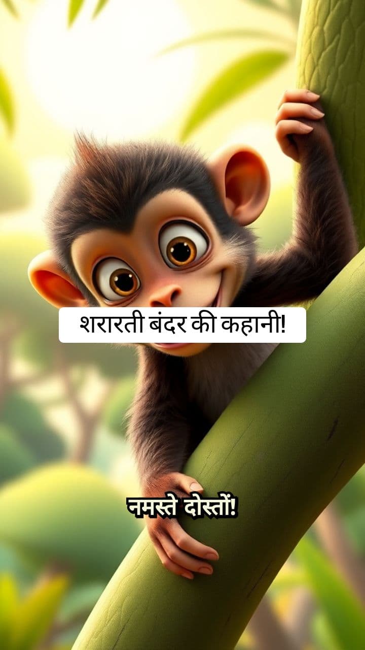 शरारती बंदर का केला डांस