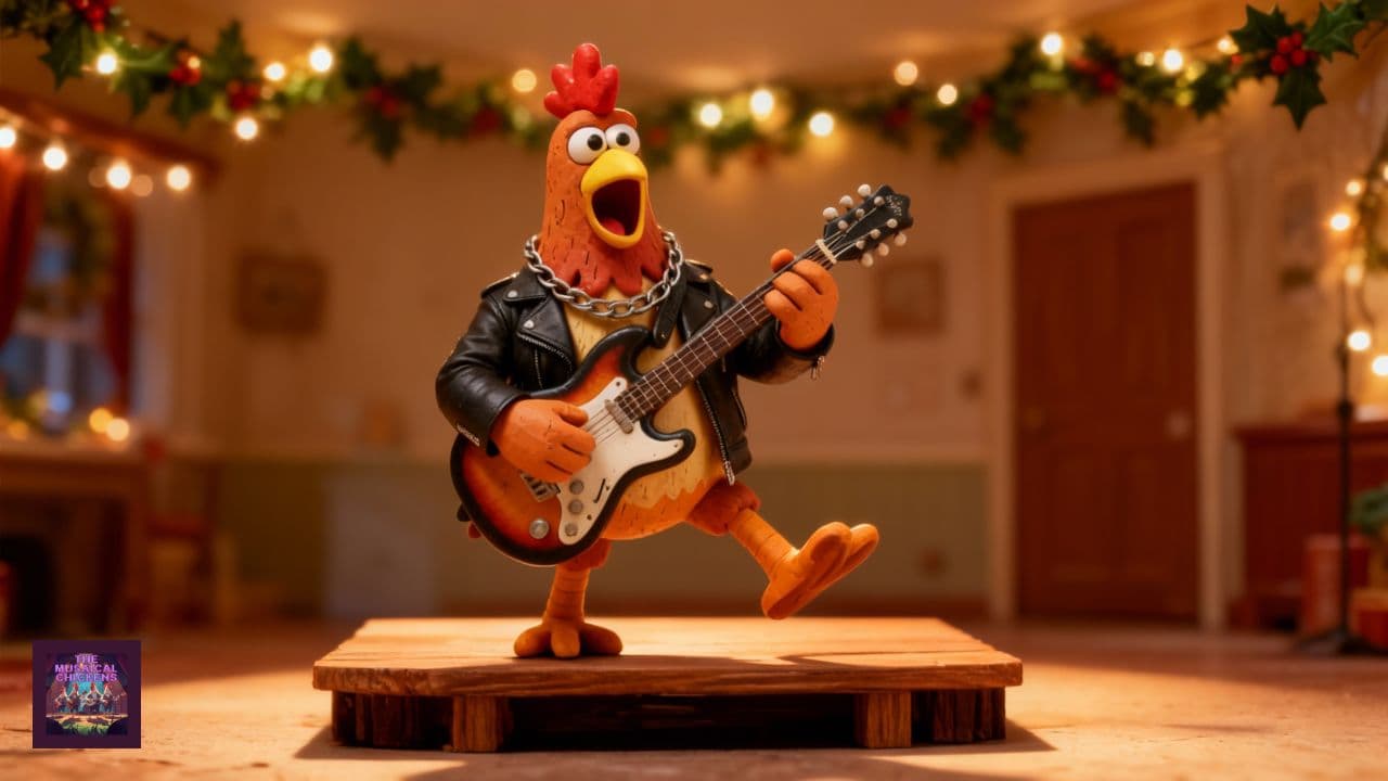 Corn-Coma Chicken Ready to Fight