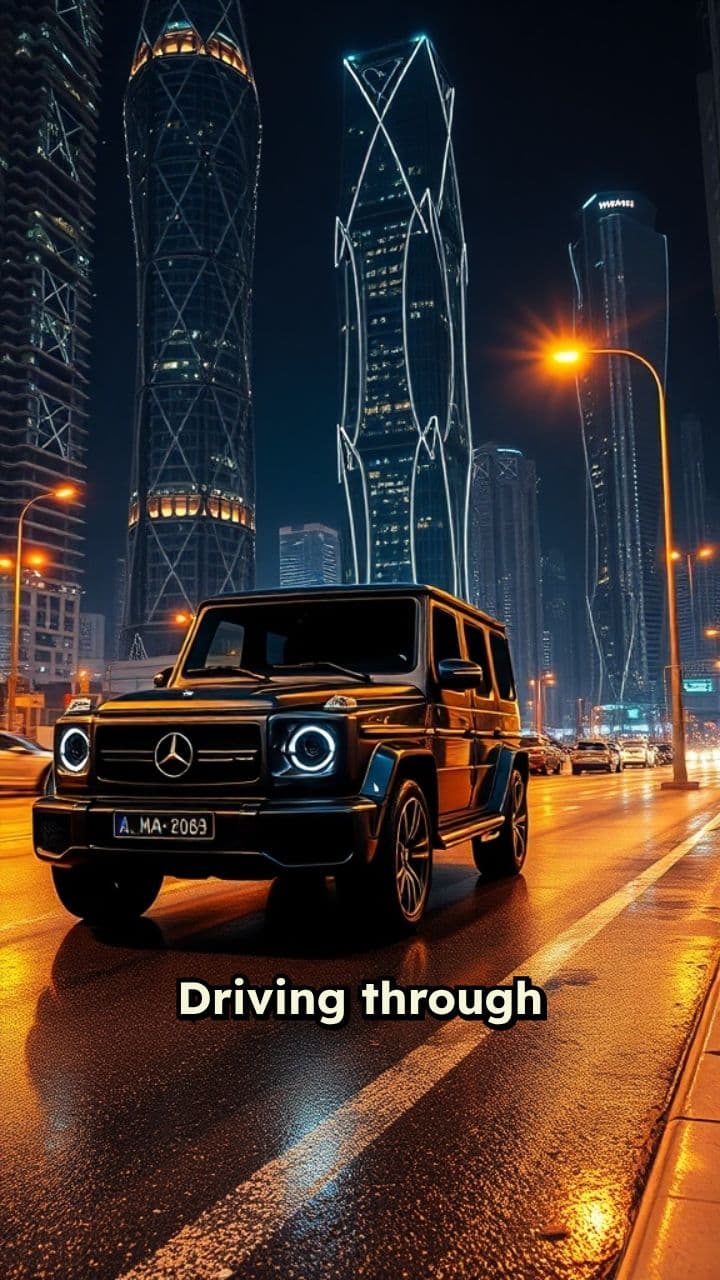 Night Drive in Dubai's Luxury