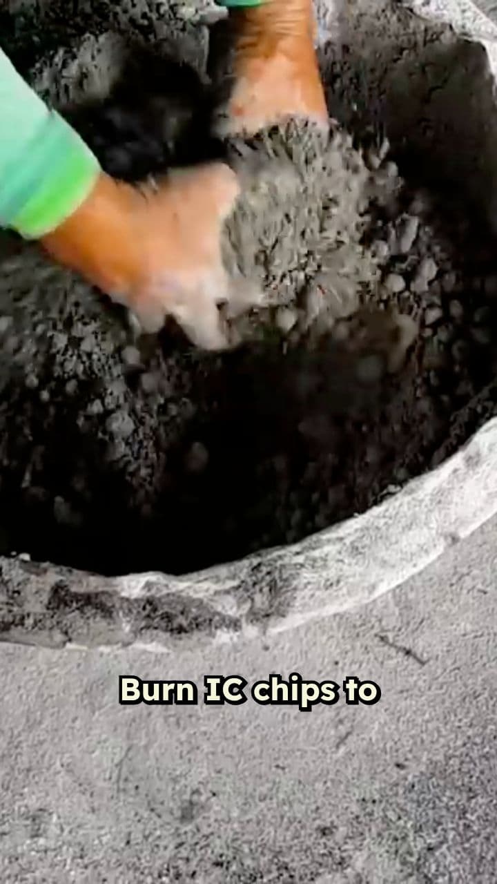 Smelting Gold from Burnt Computer Chips