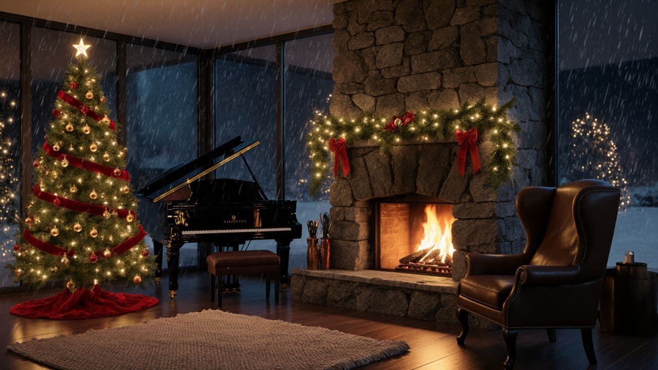 Navidad Acogedora y Lluvia