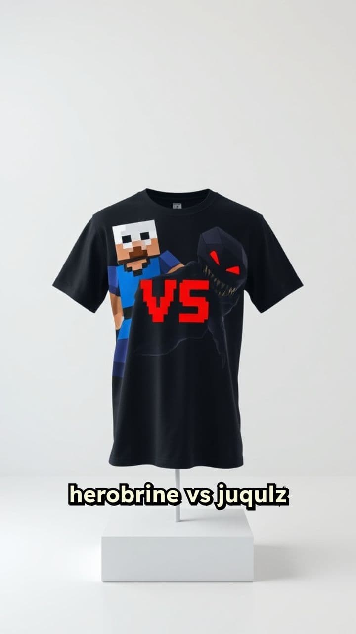 Herobrine vs Juqulz Shirt Battle
