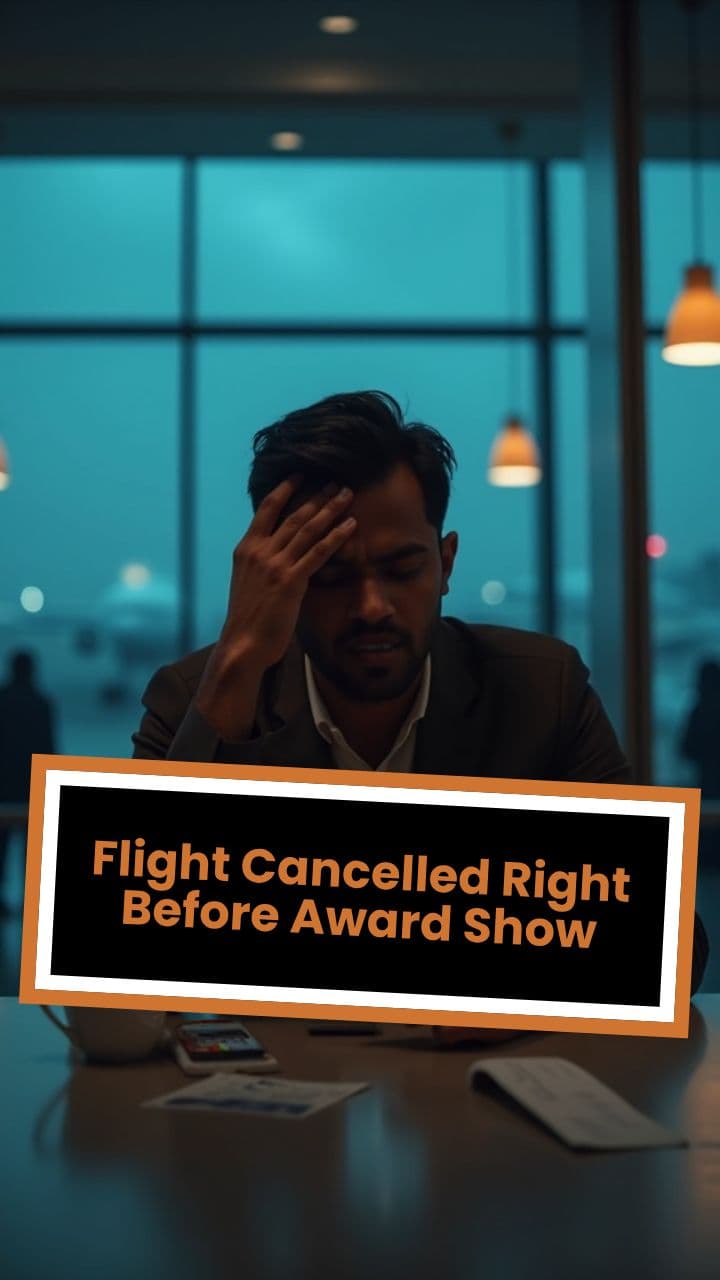 Flight Cancelled Right Before Award Show